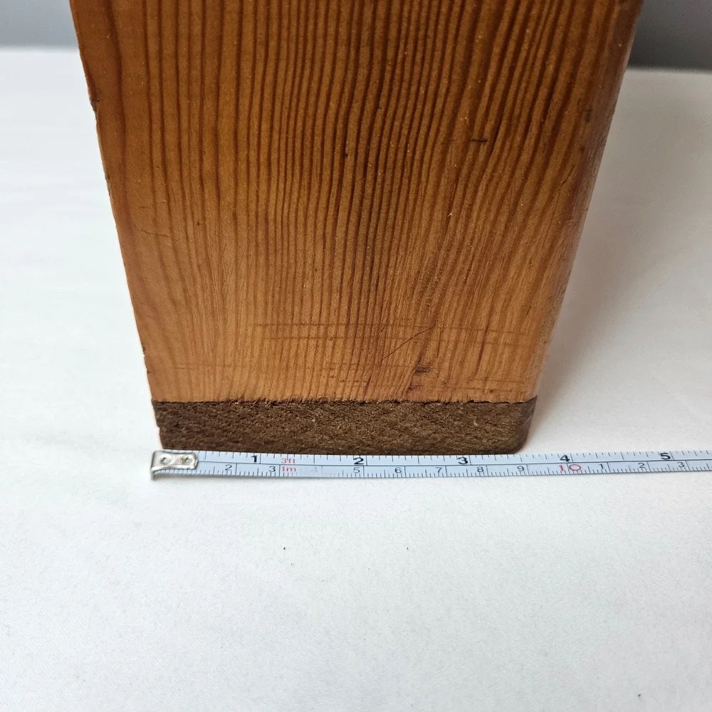 Vintage Rustic Pine Wood Heart Cutout Wall Shelf Shadow Box Display 16.5x18in